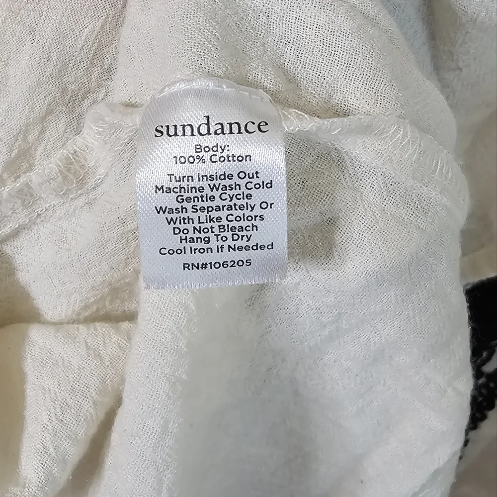 Sundance Blouse Womens XXL Embroidered V-Neck Long Sleeve Pullover Top - Picture 5 of 7